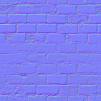 seamless wall bricks normal map 0009